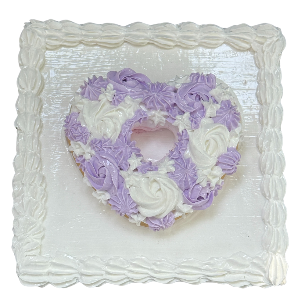 Floral Heart Donut