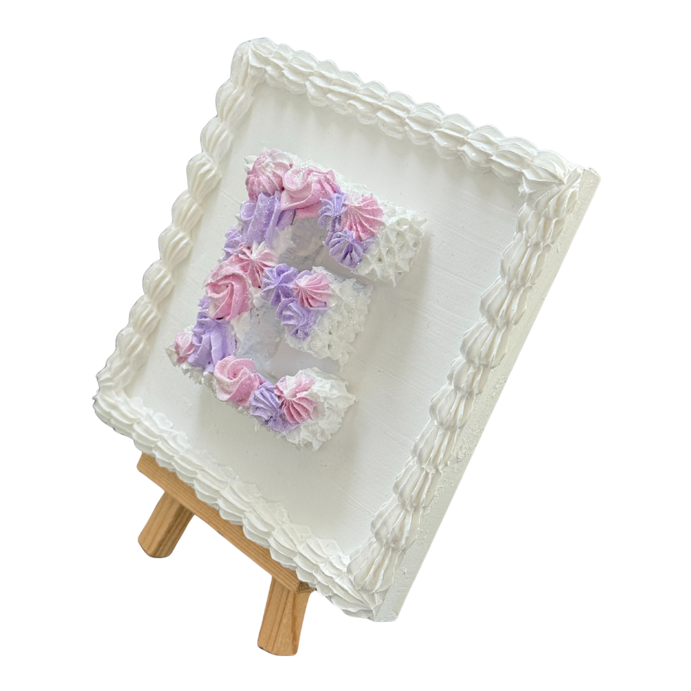 5x5 Letter E w/easel