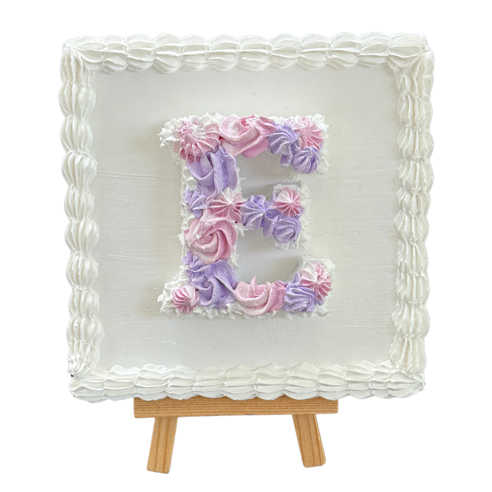 5x5 Letter E w/easel