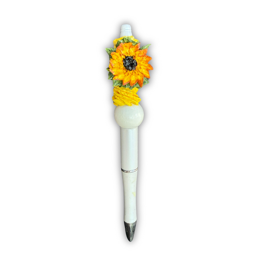 Frosted Sunflower White Pen