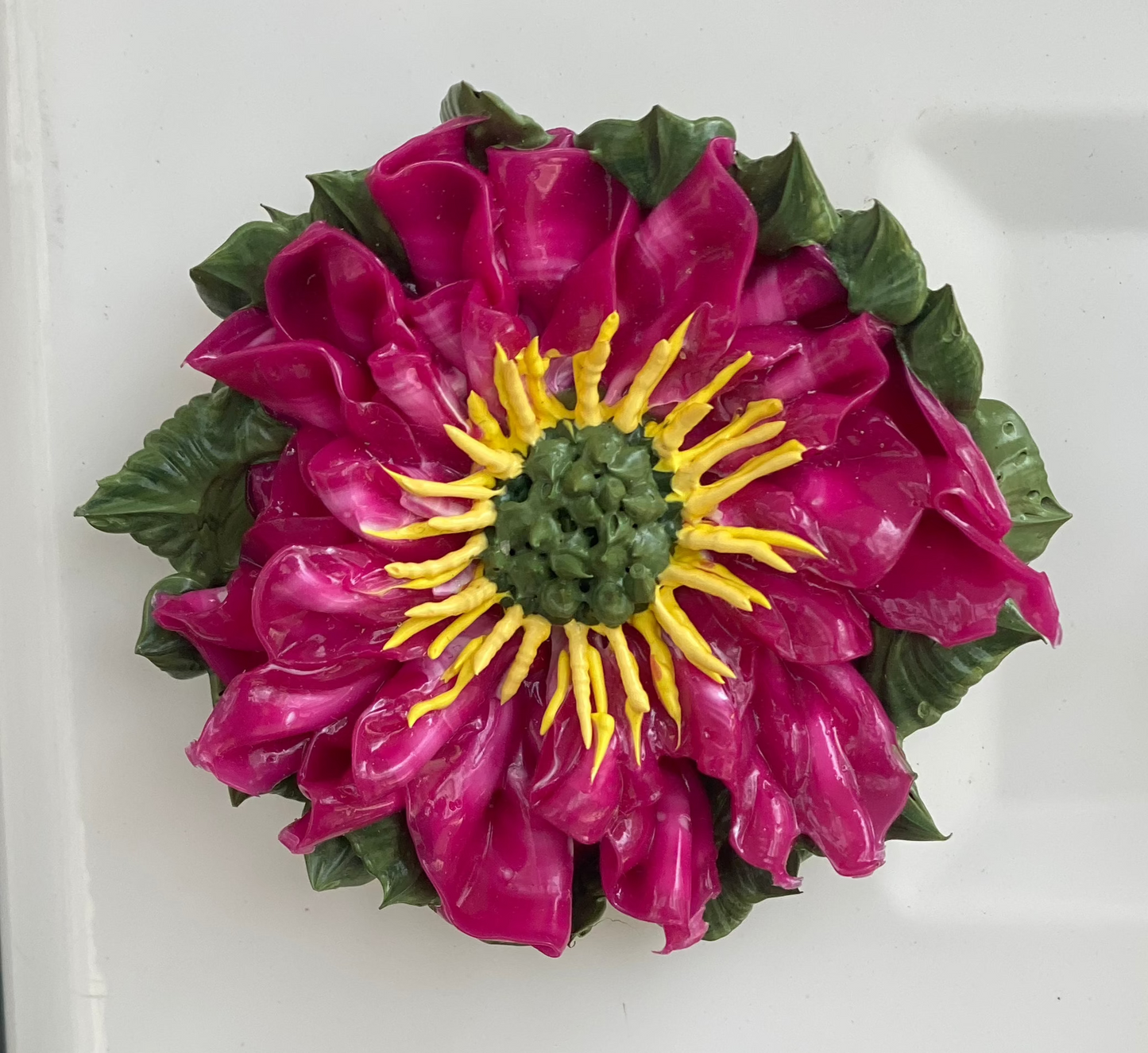 Magenta Flower Magnet