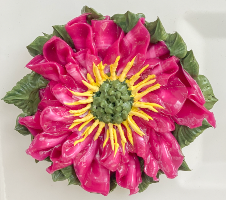 Magenta Flower Magnet