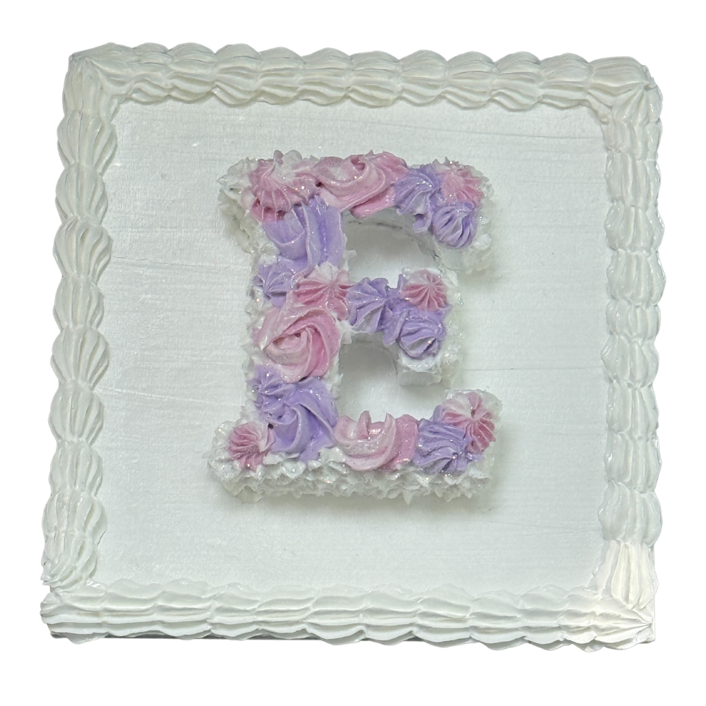 5x5 Letter E w/easel