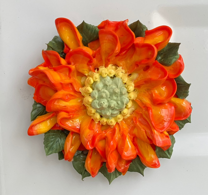 Orange & Yellow Flower Magnet