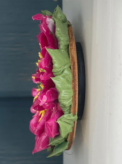 Magenta Flower Magnet