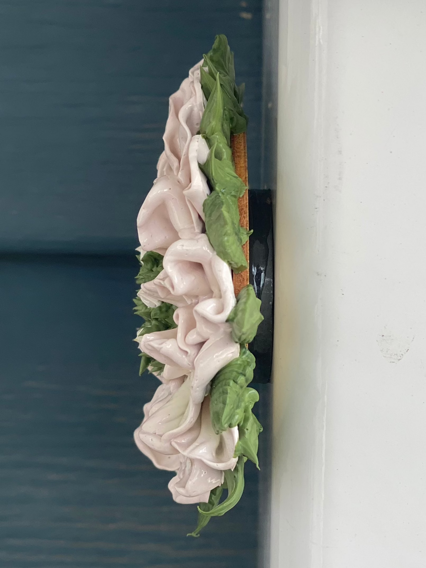 White Scabiosa Flower Magnet
