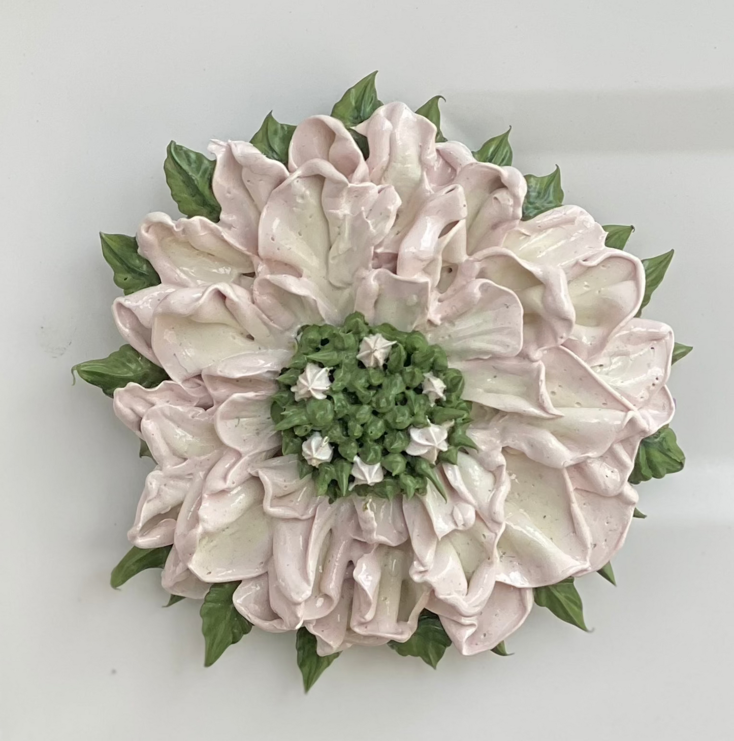 White Scabiosa Flower Magnet